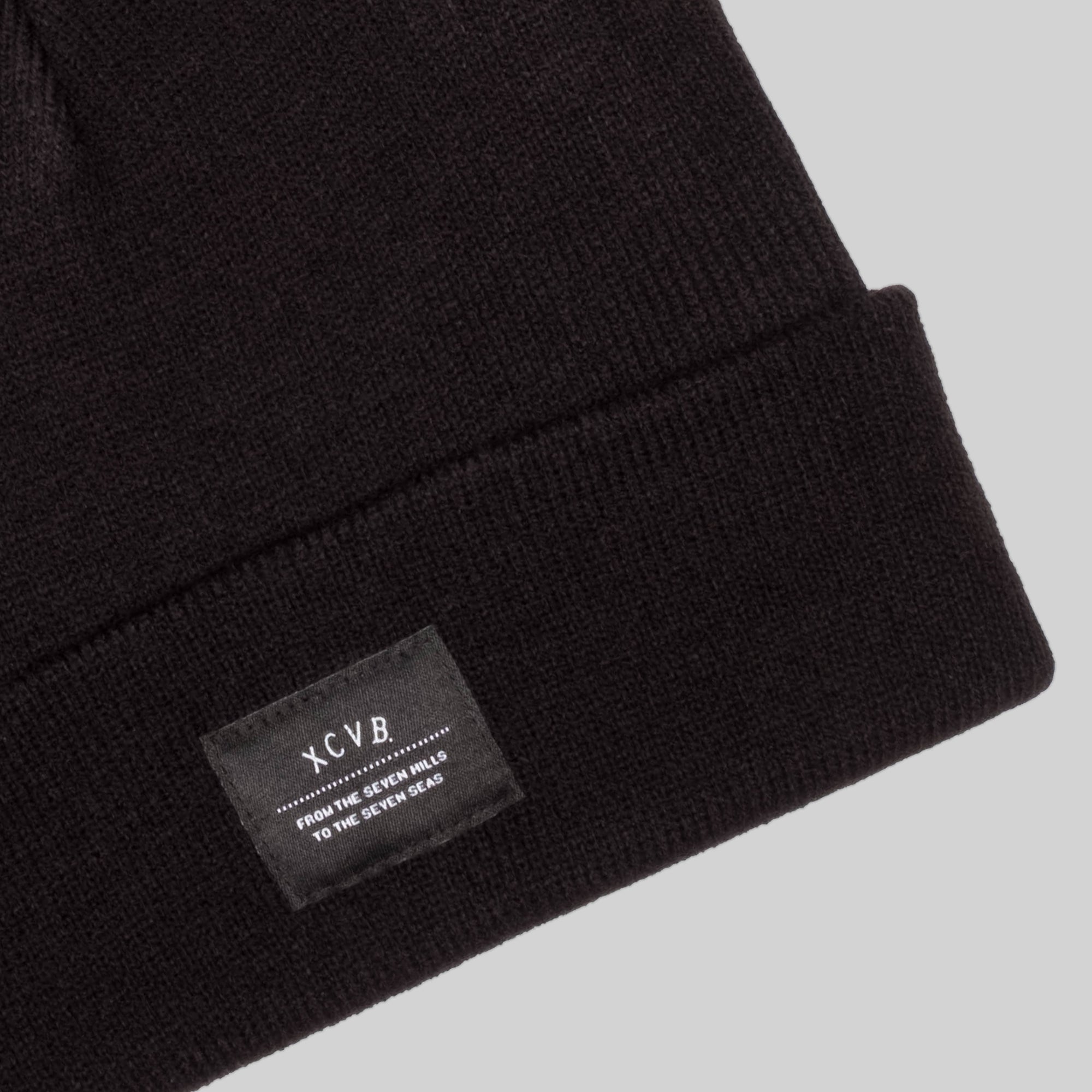 XCVB Black Beanie || UK Independent Streetwear Clothing Brand | XCVB